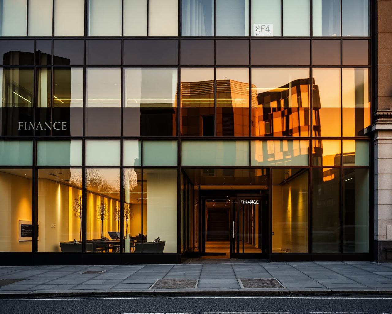 Modern Glasgow commercial finance office